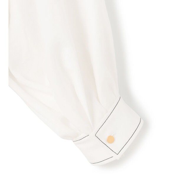 BEIGE,「AXI / 刺繍ステッチ ドルマンスタンドブラウス」|シャツ・ブラウス|