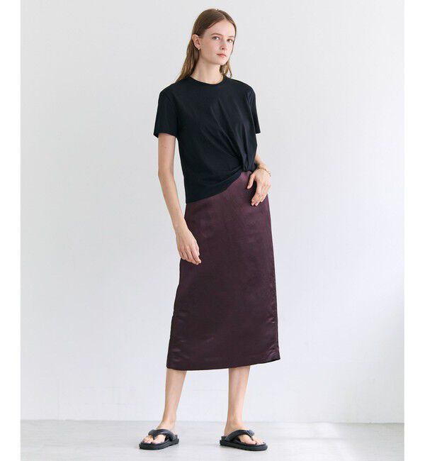 BEIGE,「CERUSSITE / フォルムタック ドレープTシャツ」|Tシャツ・カットソー|