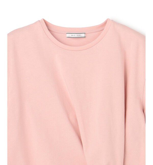 BEIGE,「CERUSSITE / フォルムタック ドレープTシャツ」|Tシャツ・カットソー|