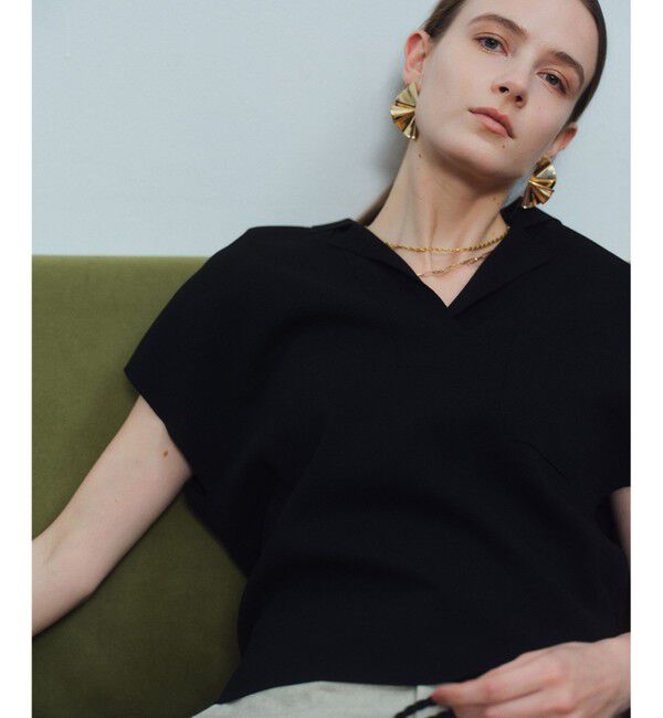 BEIGE,「NADIA / ストレッチ スキッパーニット」|ニット・セーター|