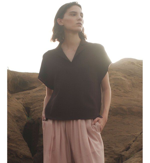 BEIGE,「NADIA / ストレッチ スキッパーニット」|ニット・セーター|Bordeaux