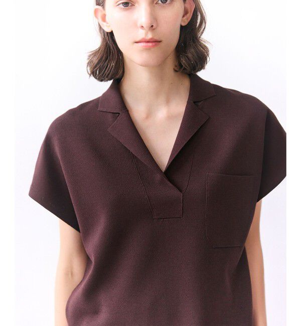 BEIGE,「NADIA / ストレッチ スキッパーニット」|ニット・セーター|