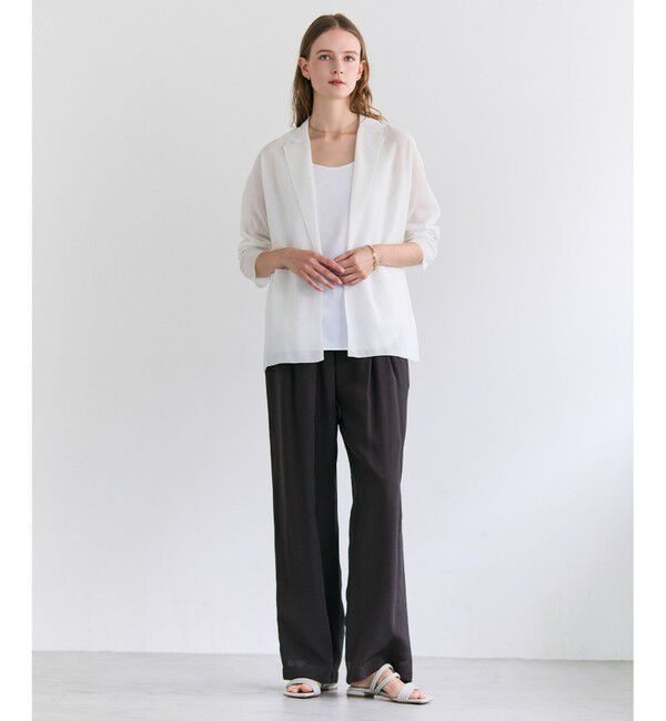 BEIGE,「PYRRHOT / シアーコンビ ニットジャケット」|ニット・セーター|