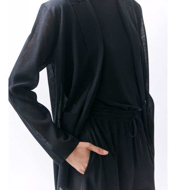 BEIGE,「PYRRHOT / シアーコンビ ニットジャケット」|ニット・セーター|