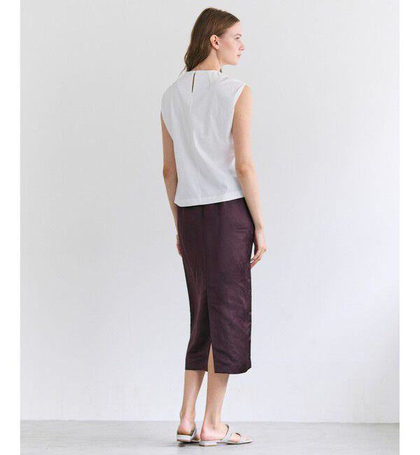 BEIGE,「AFGHA / コットンドレープ スムーストップス 」|Tシャツ・カットソー|