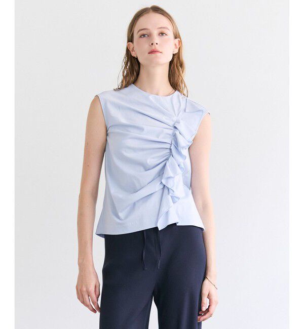 BEIGE,「AFGHA / コットンドレープ スムーストップス 」|Tシャツ・カットソー|Sax