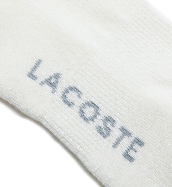 LACOSTE「ロゴパイルスニカー丈ソックス」|ソックス|