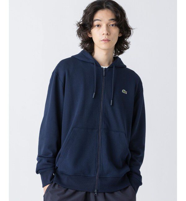 LACOSTE「プレミアムスウェットジップフーディー」|パーカー|