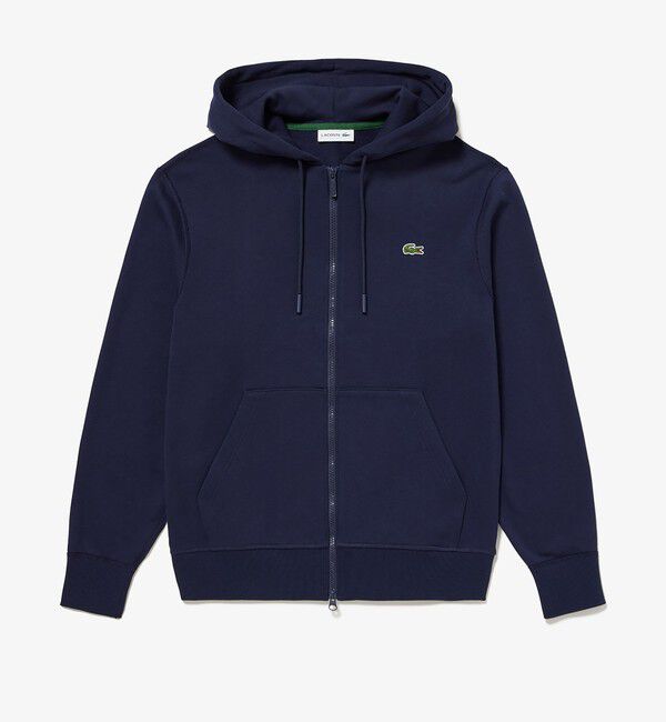 LACOSTE「プレミアムスウェットジップフーディー」|パーカー|