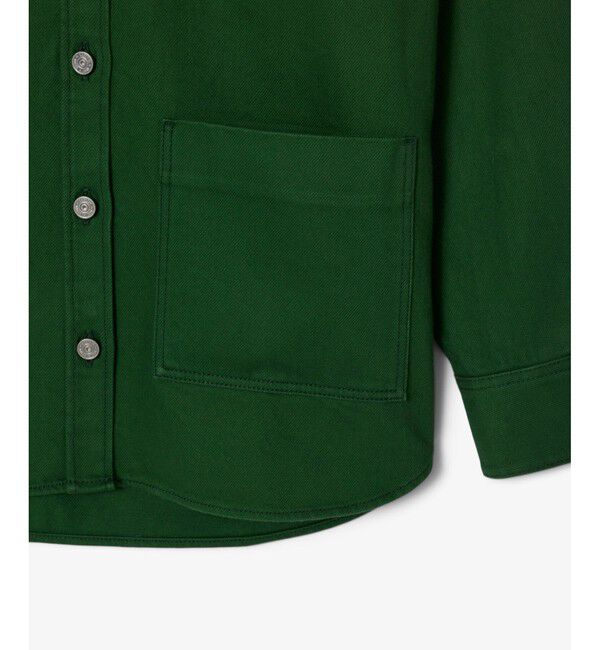 LACOSTE「ウィメンズワーク デニムシャツジャケット / カバーオール」|デニムジャケット|