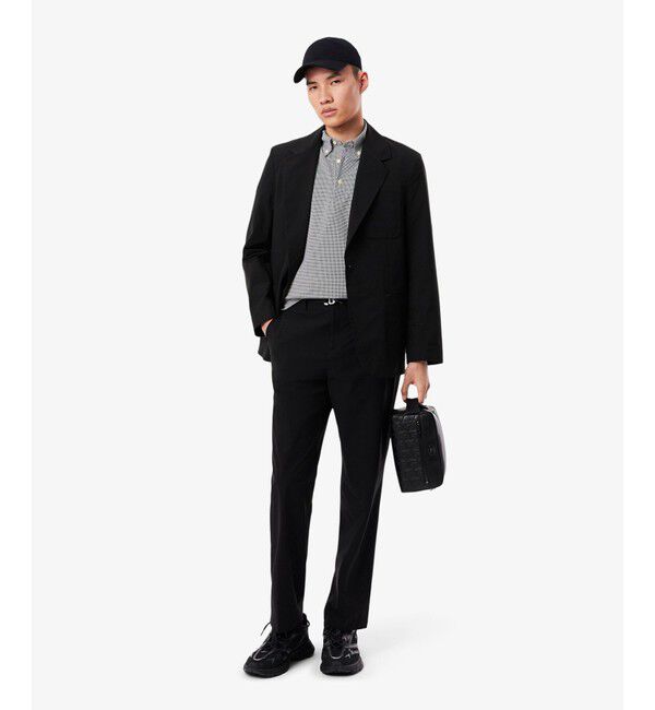 LACOSTE「消臭・速乾・UVカットマイクロチェックポロシャツ」|ポロシャツ|