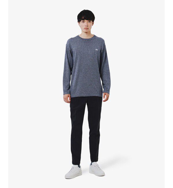 LACOSTE「スリムフィット ウールライクストレッチスラックス」|スラックス|
