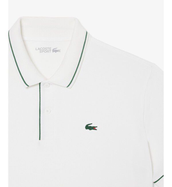 LACOSTE「サーモレギュレーション配色ラインポロシャツ」|ポロシャツ|