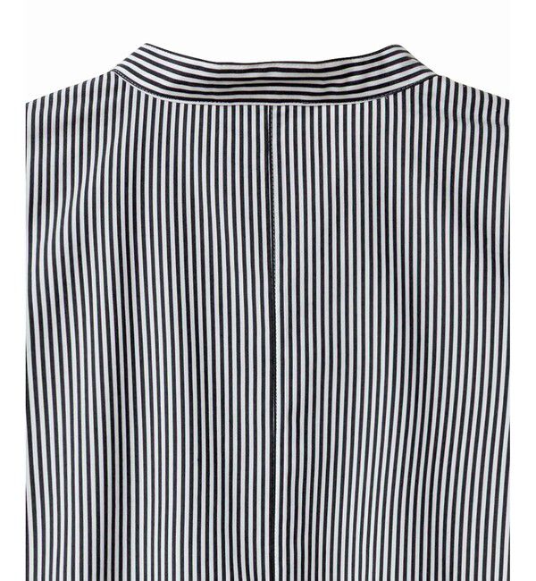 LACOSTE「バンドカラーロングシャツドレス / ストライプシャツワンピース」|ワンピース|