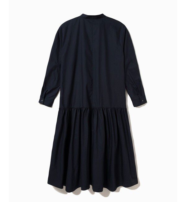 LACOSTE「バンドカラーロングシャツドレス / ストライプシャツワンピース」|ワンピース|