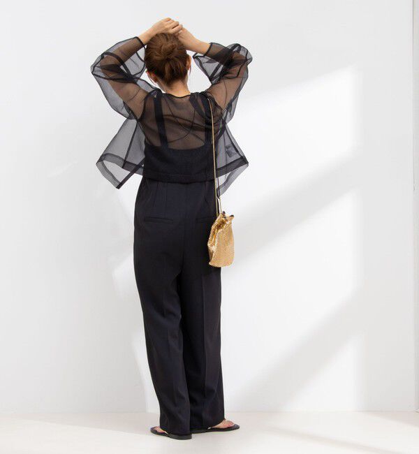 Rie Miller「ランタンスリーブシアー2WAYブラウス」|シャツ・ブラウス|