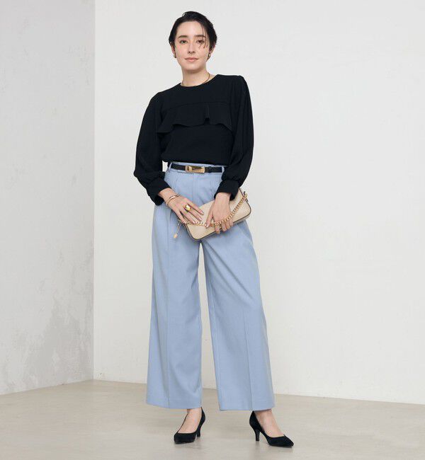 NOLLEY'S「《セットアップ対応》ストレッチツイルワイドパンツ」|その他|