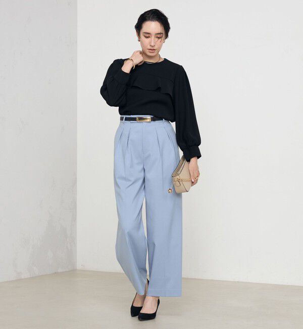 NOLLEY'S「《セットアップ対応》ストレッチツイルワイドパンツ」|その他|