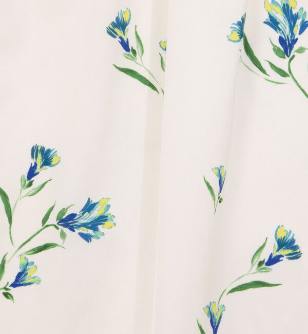 NOLLEY'S「ウォッシャブルフラワープリントスカート」|フレア|