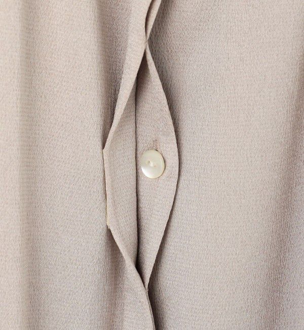 NOLLEY'S「ハンマーサテンケープブラウス」|シャツ・ブラウス|