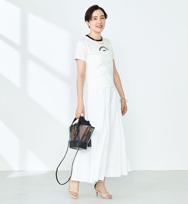 NOLLEY'S sophi「シルケット天竺衿配色ロゴTシャツ」|Tシャツ・カットソー|