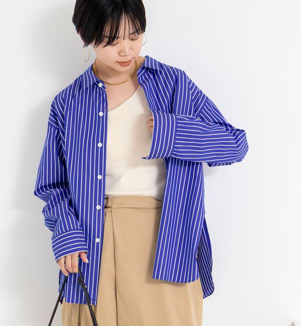 Rie Miller「ウォッシャブルレギュラーカラー2WAYシャツ」|シャツ・ブラウス|