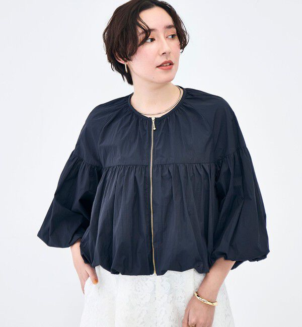 NOLLEY'S「ウォッシャブル撥水ポケッタブルボリュームブルゾン」|ブルゾン・スタジャン|
