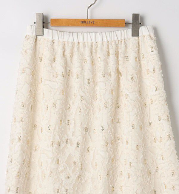 NOLLEY'S「《セットアップ対応》【KIRYU】ウォッシャブルラメジャガードスカート」|フレア|