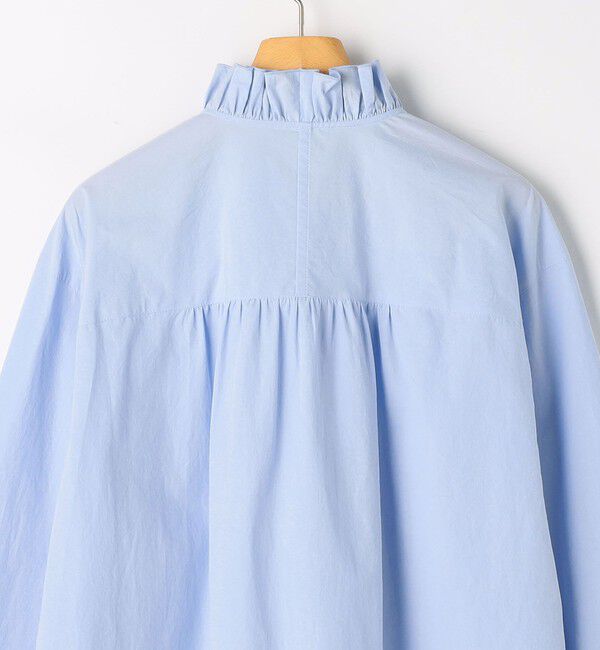 NOLLEY'S sophi「ウォッシャブルORGANICコットンフリルシャツブラウス」|シャツ・ブラウス|