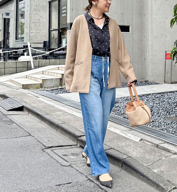 NOLLEY'S「ウォッシャブルFRINGE LIGHT JACKET」|ノーカラージャケット|