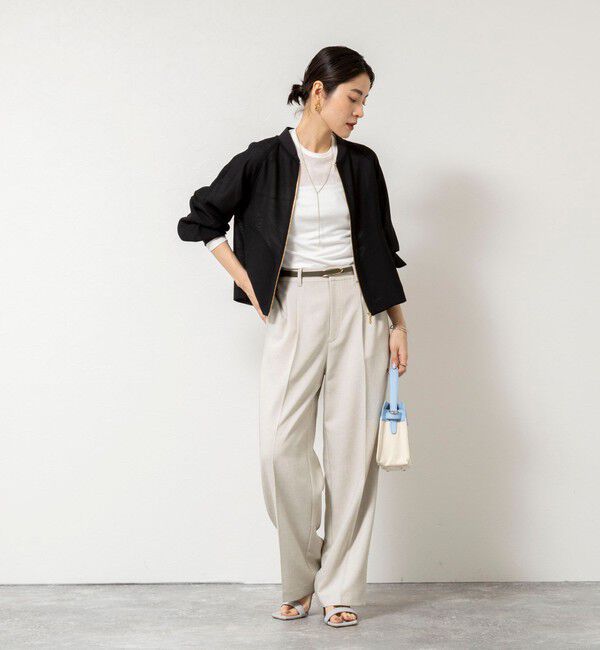 NOLLEY'S sophi「ウォッシャブルカラミメッシュジップアップブルゾン」|ブルゾン・スタジャン|