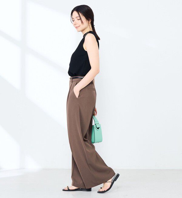 NOLLEY'S sophi「ウォッシャブル強撚ツイルワイドパンツ」|その他|