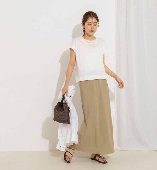 NOLLEY'S「【WEB＆一部店舗限定】《セットアップ対応》ウォッシャブルサンドウォッシュナロスカート」|スカート|