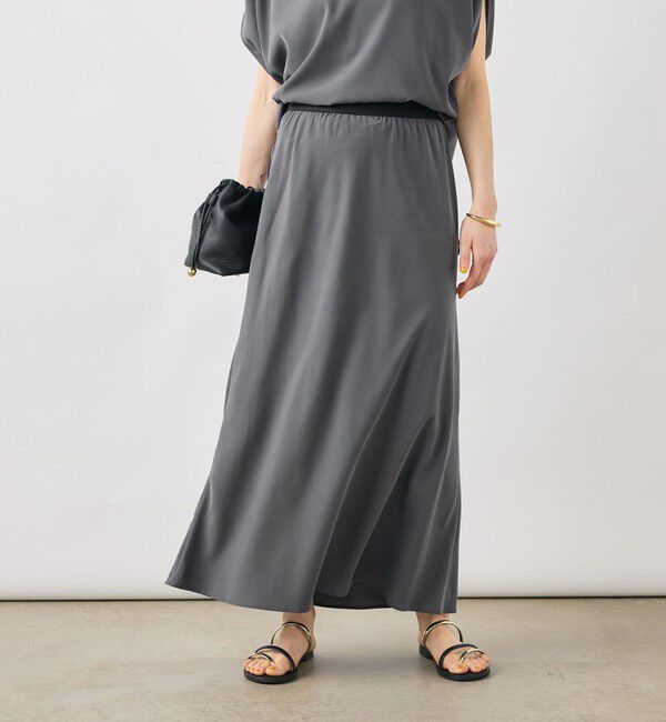 NOLLEY'S「【WEB＆一部店舗限定】《セットアップ対応》ウォッシャブルサンドウォッシュナロスカート」|スカート|