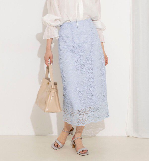 NOLLEY'S sophi「ウォッシャブルウォッシャブルコードレースタイトタイトスカート」|タイト|
