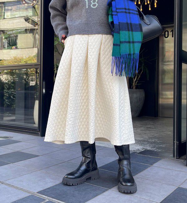 fredy emue「キルティングタックスカート」|スカート|