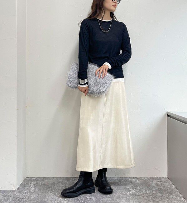 fredy emue「マルチファブリック タイトスカート」|スカート|