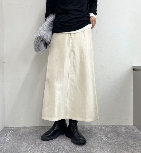 fredy emue「マルチファブリック タイトスカート」|スカート|