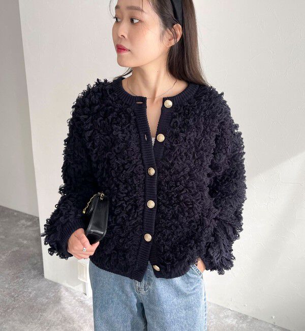 fredy emue「ニットフリンジカーディガン」|カーディガン|