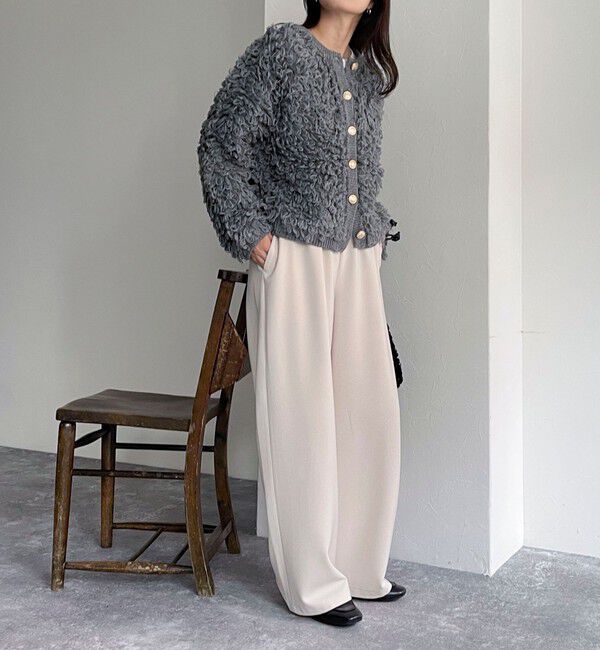 fredy emue「ニットフリンジカーディガン」|カーディガン|