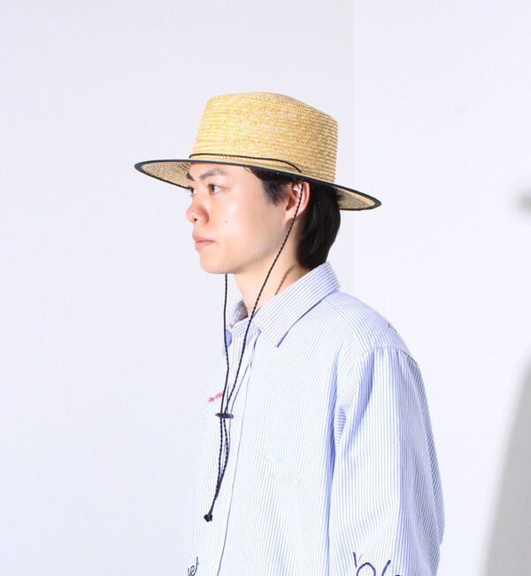 GLOSTER「【GLOSTER】CODE LONG BRIM STRAW HAT ハット 麦わら カンカン帽」|ハット|