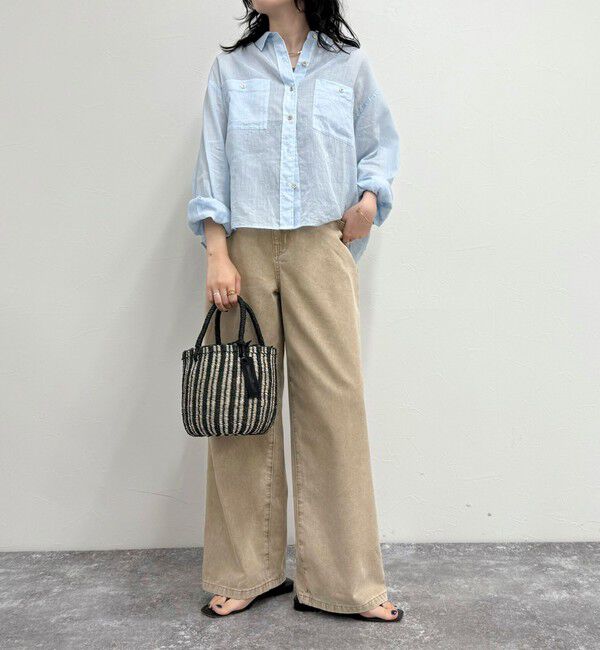 fredy emue「ブリーチデニム５ポケイージーパンツ」|デニム|