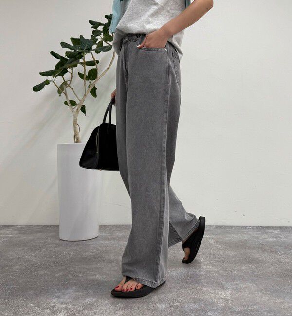 fredy emue「ブリーチデニム５ポケイージーパンツ」|デニム|