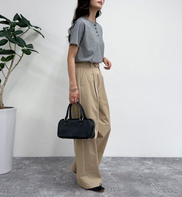 fredy emue「ハートFR刺繍ヘンリーTシャツ」|Tシャツ・カットソー|