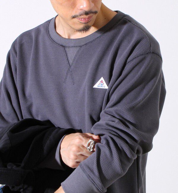 GLOSTER「【レイヤードに最適】【GEVACO】ワッフル素材ロングスリーブTシャツ」|Tシャツ・カットソー|