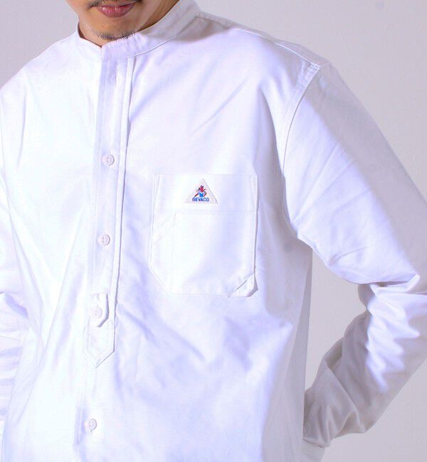 GLOSTER「【シーズンレス】【GEVACO】オックスバンドカラーシャツ」|シャツ・ブラウス|