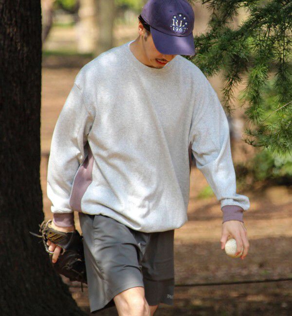 GLOSTER「【一枚でサマになる】ブークレ配色ラインプルオーバー」|Tシャツ・カットソー|