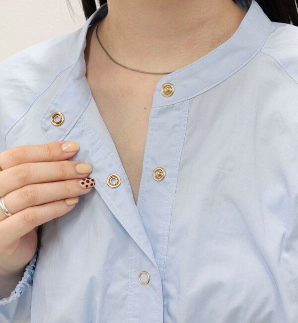 fredy emue「クロップドバルーン前開きブラウス」|シャツ・ブラウス|