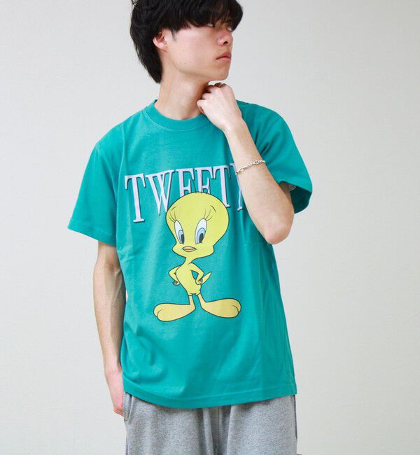 GLOSTER「【GOOD ROCK SPEED】Looney Tunes / ルーニー・テューンズ」|Tシャツ・カットソー|グリーン