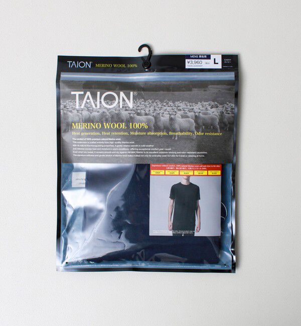 GLOSTER「【TAION / タイオン】メリノウール アンダーウェア ハーフスリーブ Tシャツ」|Tシャツ・カットソー|ダークネイビー